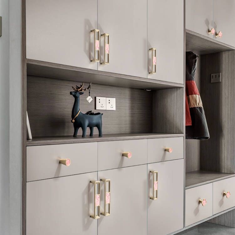 Light Luxury Cabinet Door Handles Pink Drawer Handle Modern Simplicity ...