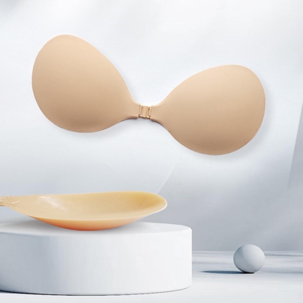 Nude Bra A With Wings Silicone Round Shape Matte Texture Premium Grade ...