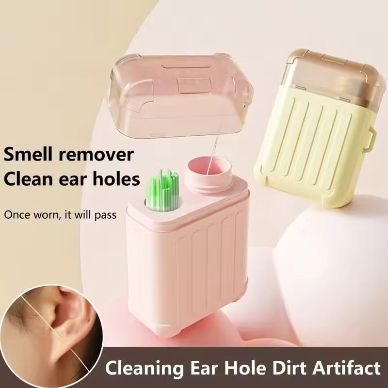 180pcs Pierced Ear Cleaning Set Solution Paper Floss Ear Hole Aftercare ...