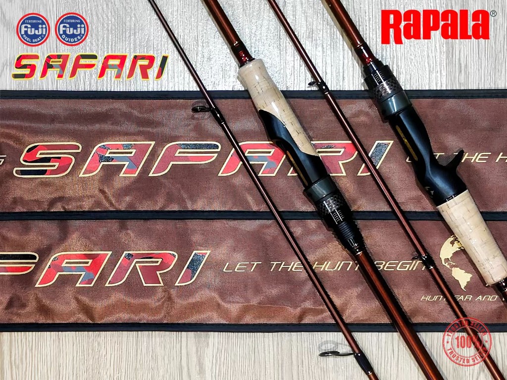 ⭐RAPALA SAFARI SPINNING/ BAITCASTING (BC) FISHING ROD | Shopee Malaysia