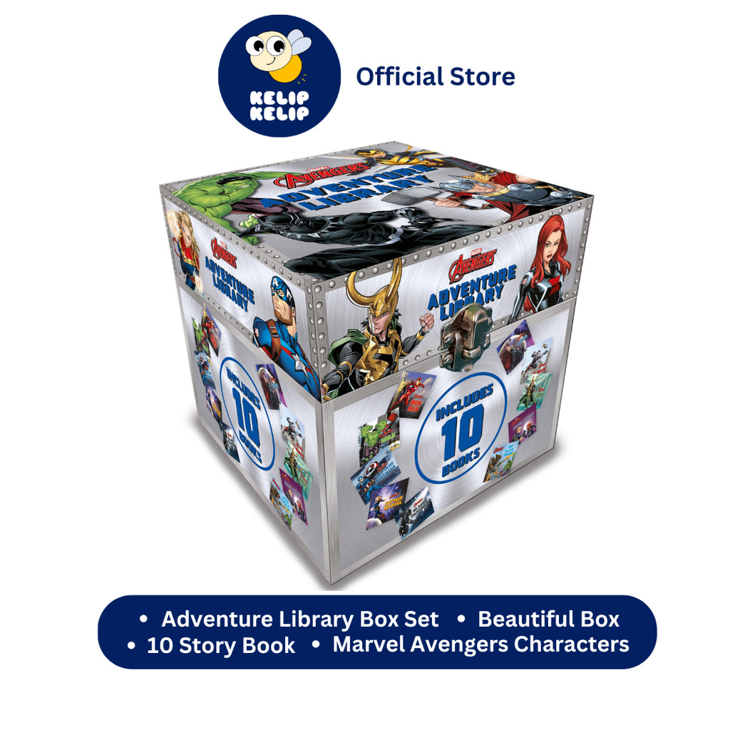 Marvel Avengers Adventure Little Library Gift Set with 10 Books for ...