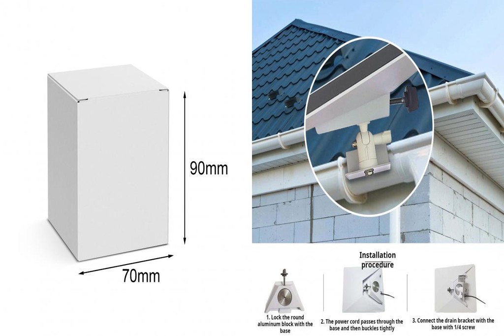 (gashadream) Sturdy Gutter Fixtures Diy Gutter Bracket Kit Adjustable ...