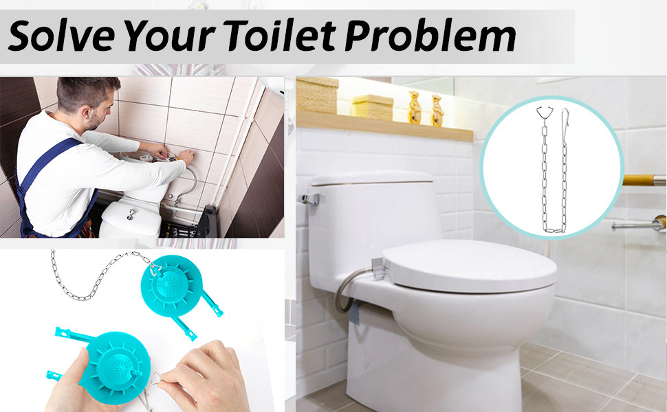 Toilet Flapper Chain Stainless Steel Toilet Flush Lift Chain ...