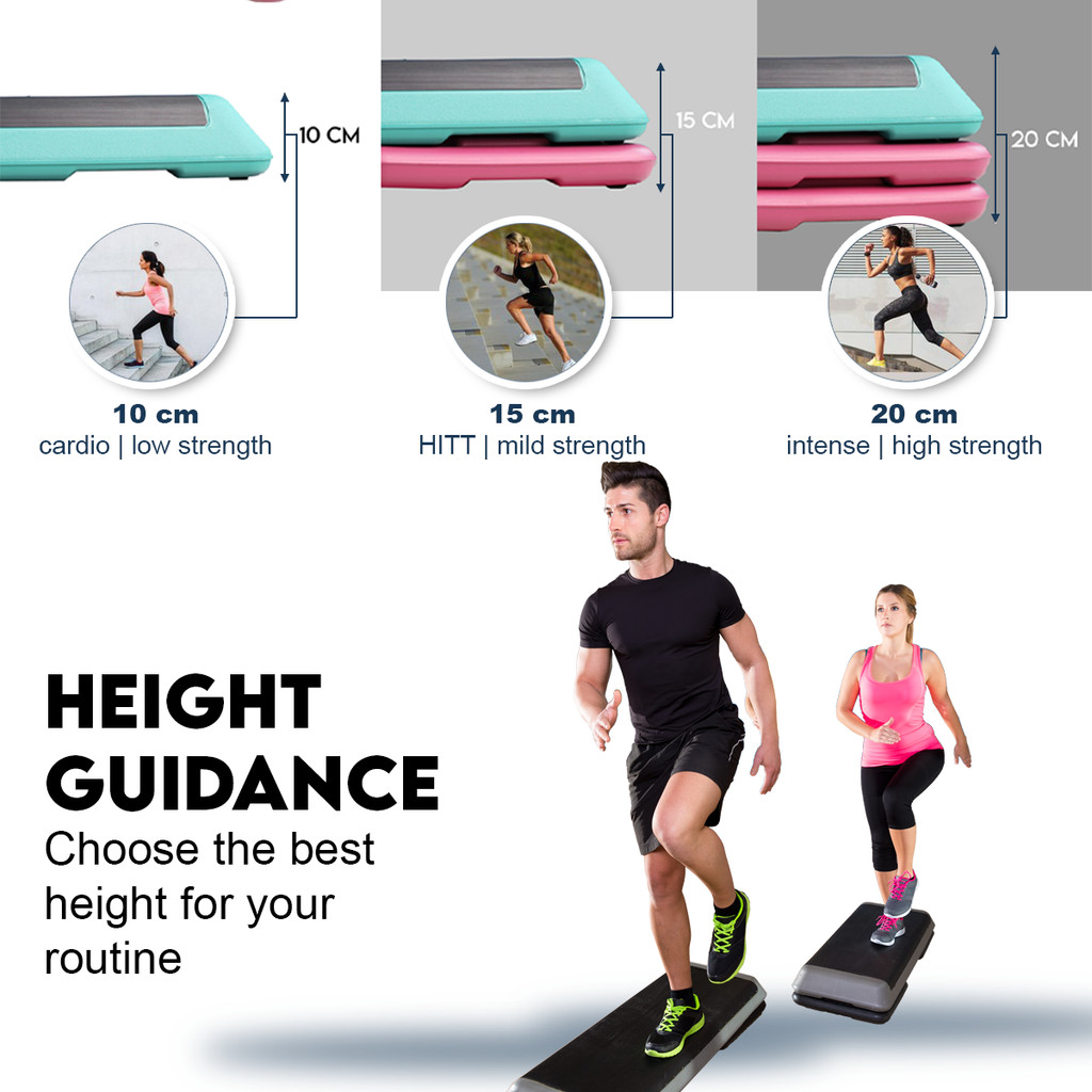 Vigor Fitness Professional Aerobic Stepper Exercise Fitness Stepboard ...