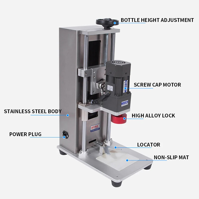 DDX-450 II Desktop Automatic Capping Machine, electric capping machine ...