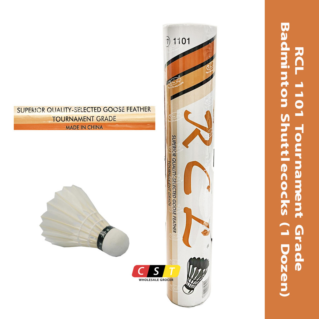 RCL 1101 Tournament Grade Badminton Shuttlecocks (1 Dozen) | Shopee ...