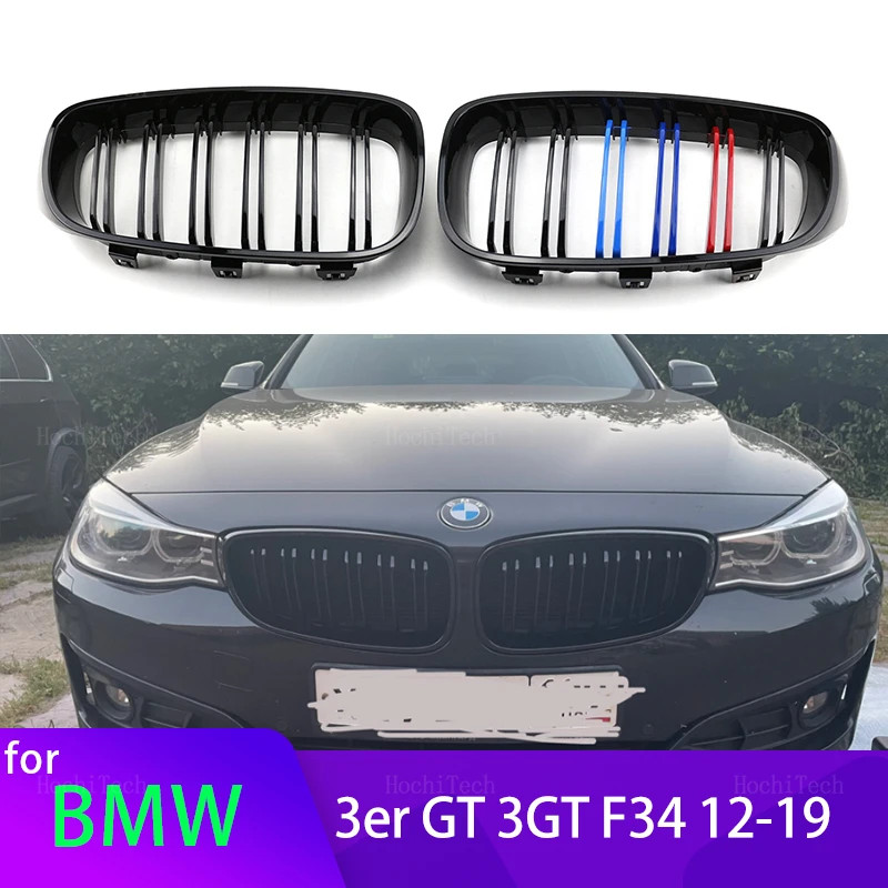 1 Pair M Color/Gloss Black Car Front Bumper Kidney Grill Grilles for ...
