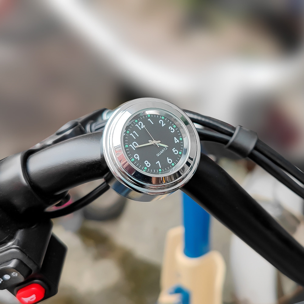 Universal Aluminum Quartz Watch Luminous Clock Handlebar Mount for ...
