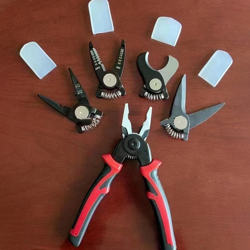 5 In 1 Versatile Tool Kit with Linesman Plier Wire Stripper Crimping ...