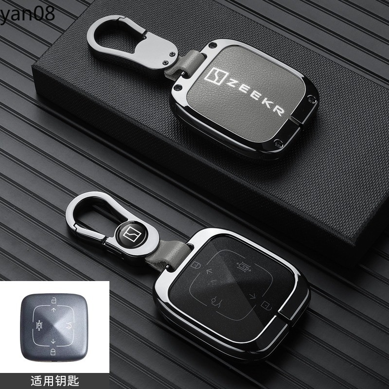 Zinc Alloy Leather Car Key Case Cover for Zeekr 001 009 X 2021 2022 ...