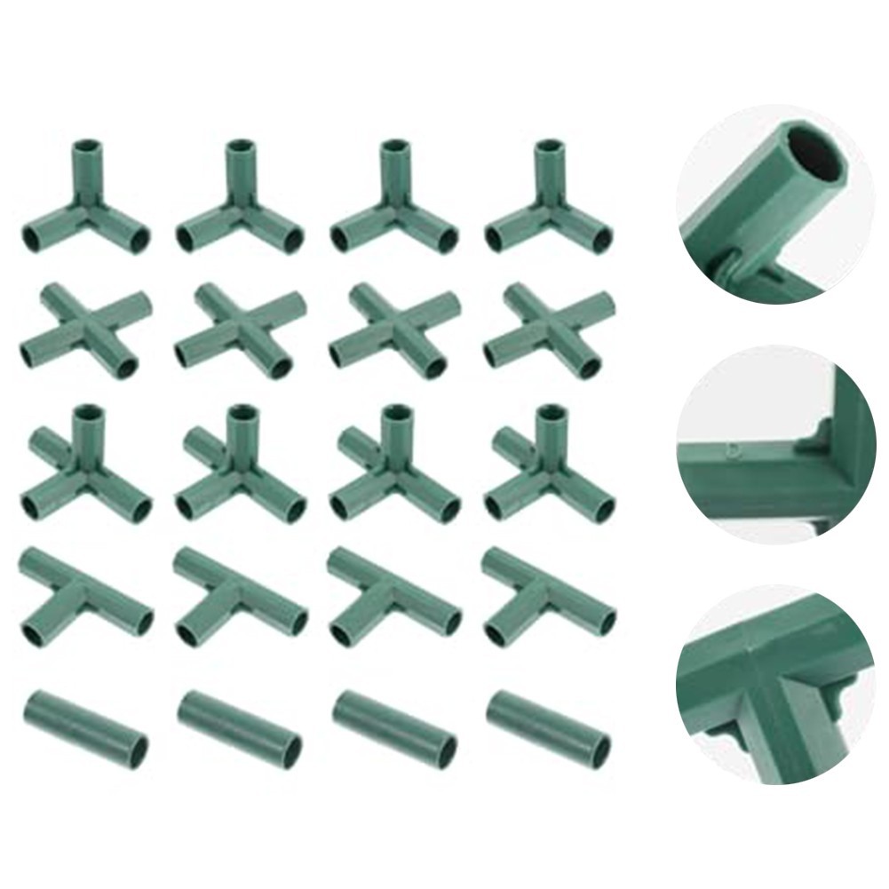 [Super] 20pcs 5 Types Greenhouse Frame Building Connectors Plant ...