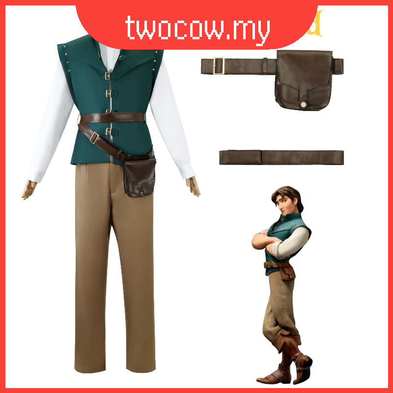 Rapunzels Tangled Adventure Flynn Rider Cosplay Costume Role Halloween ...