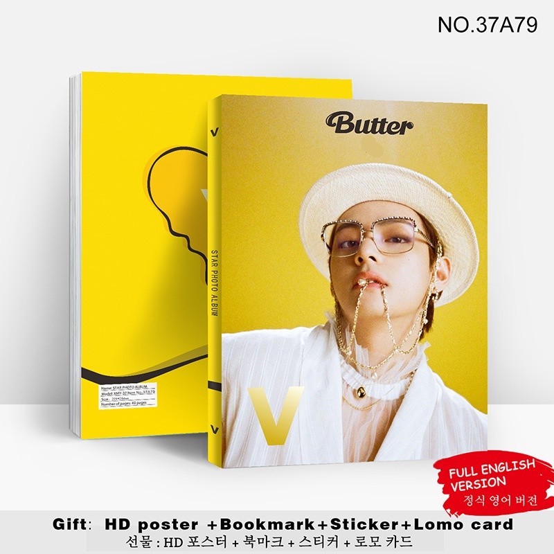 in stock BTS V JUNGKOOK JIMIN Butter Album Photobook Photo Album Poster ...