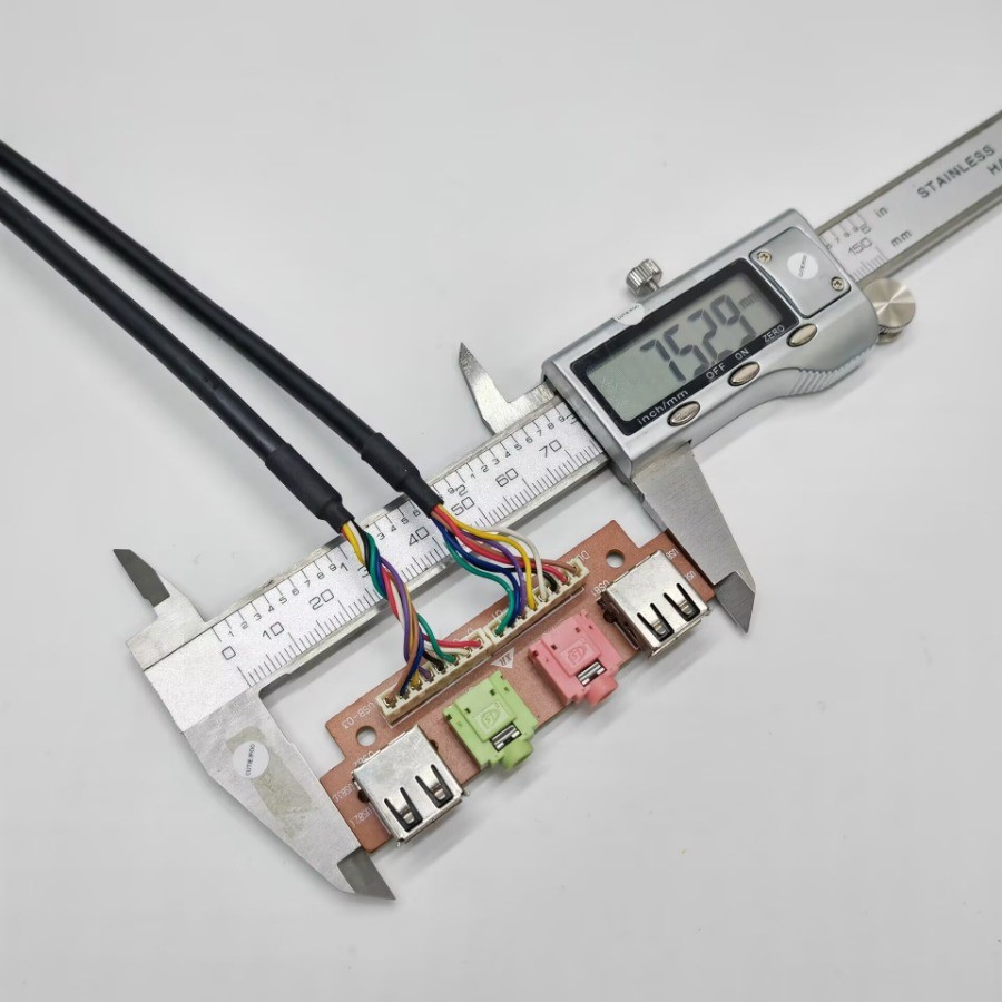 2-Port Dual USB 2.0 9Pin 3.5mm HD Audio Interface Motherboard I/O ...