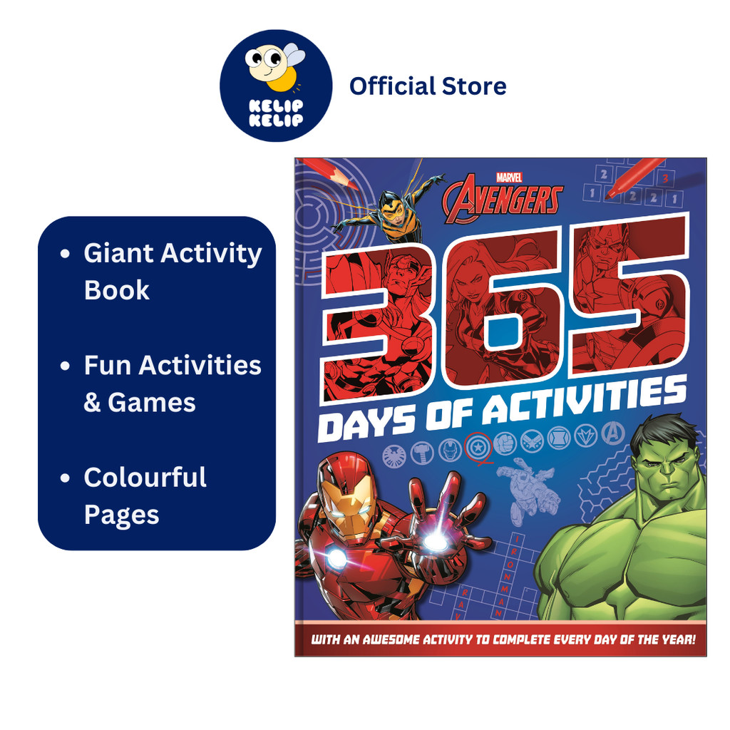 Marvel Avengers 365 Activities Book For Kids with Puzzles (192 Pages ...