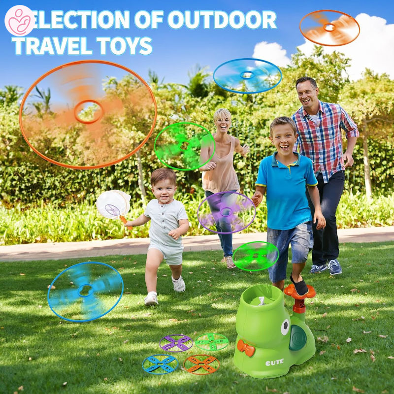 Children Flying Disc Toy Flying Saucer Toy Foot Catapult Air Rocket ...