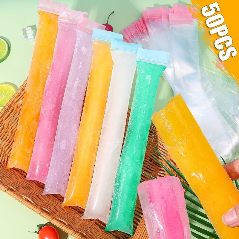 Convenient Practical Summer Ice Popsicle Homemade Packaging Bag- Simple ...