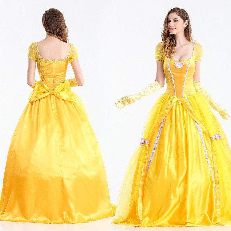 2025 Movie Disney Snow White Elsa Anna Cinderella Aurora Peach Costume ...