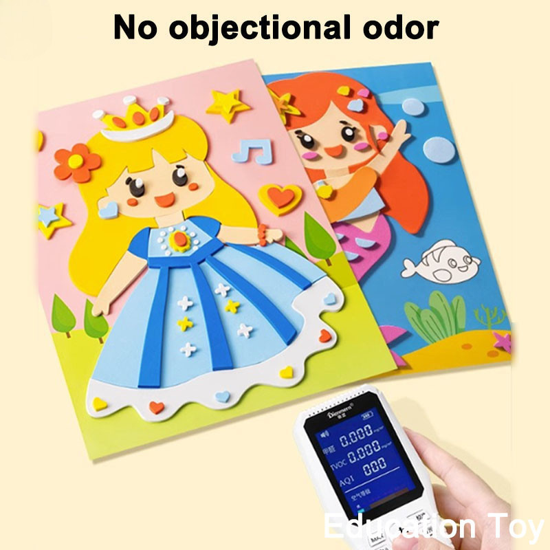 Cute Cartoon 3D EVA Foam DIY Sticker Art Craft Kits for Kids Montessori ...