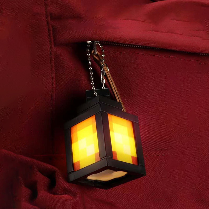 Minecraft Luminous Keychain Square Block Design Keyring Student ...