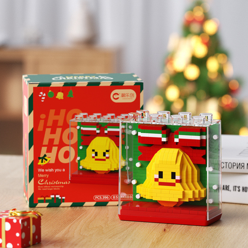 Christmas Present Christmas Trees Santa Claus Reindeer Building Block ...