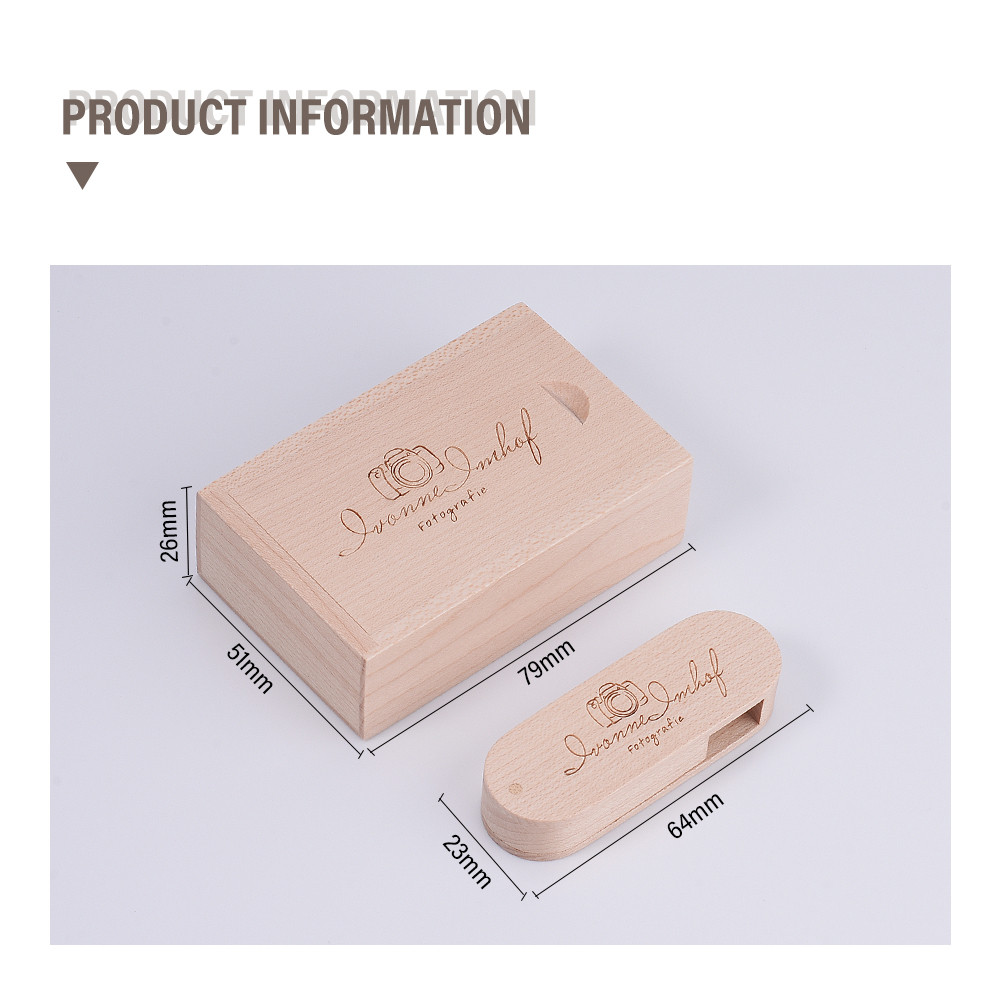 JASTER (1 PCS Free LOGO) Wooden USB+ Box USB Flash Drive Pendrive 64GB ...