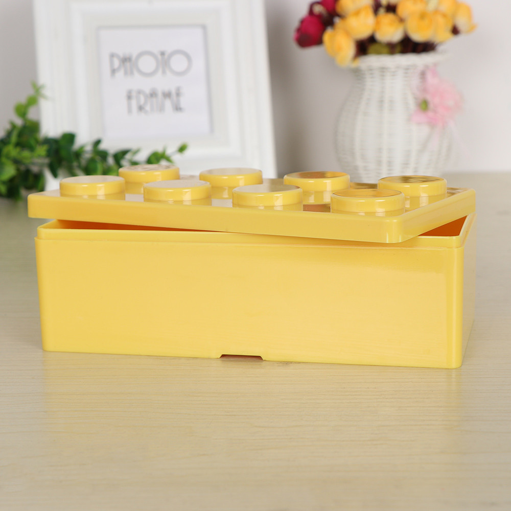 1 Pc New Creative Storage Box Building Block Shapes Plastic Saving ...