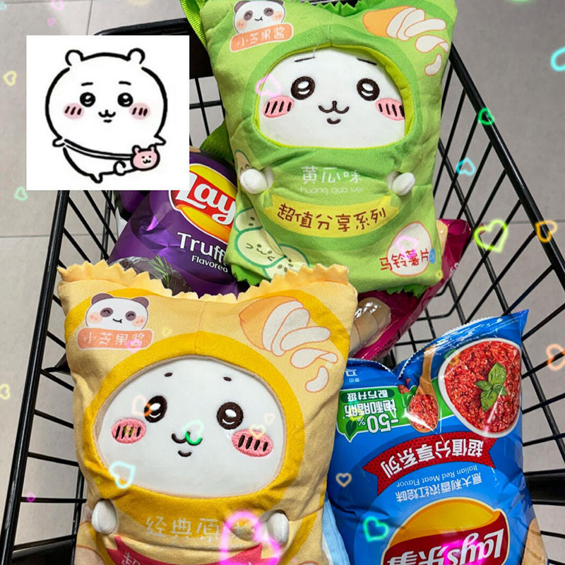 Chiikawa Plush Doll Usachi Hachiware Plush Crisps Bag Potato Chip ...