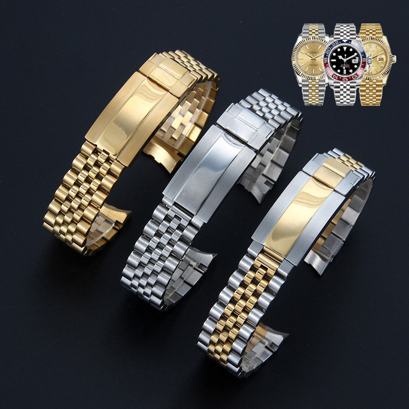 Premium Stainless Steel Watch Band for Rolex Replacement Bracelet Solid Metal Watch Strap Women Men Universal Wristband Shopee Malaysia