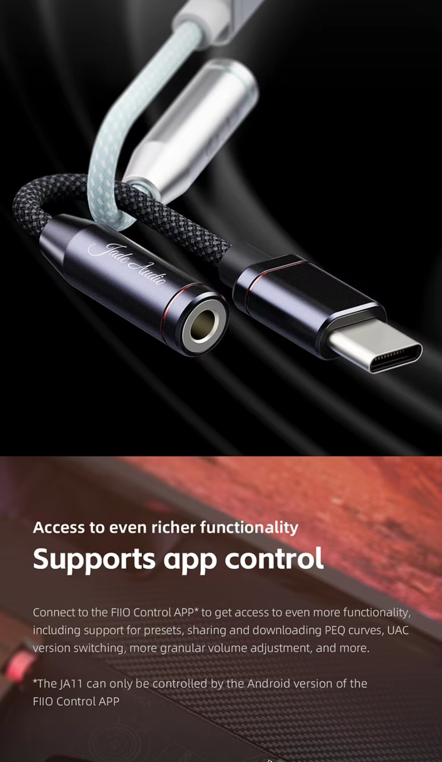 FiiO JA11, Dongle DAC and Amplifier: Type C to 3.5mm, Portable Digital ...