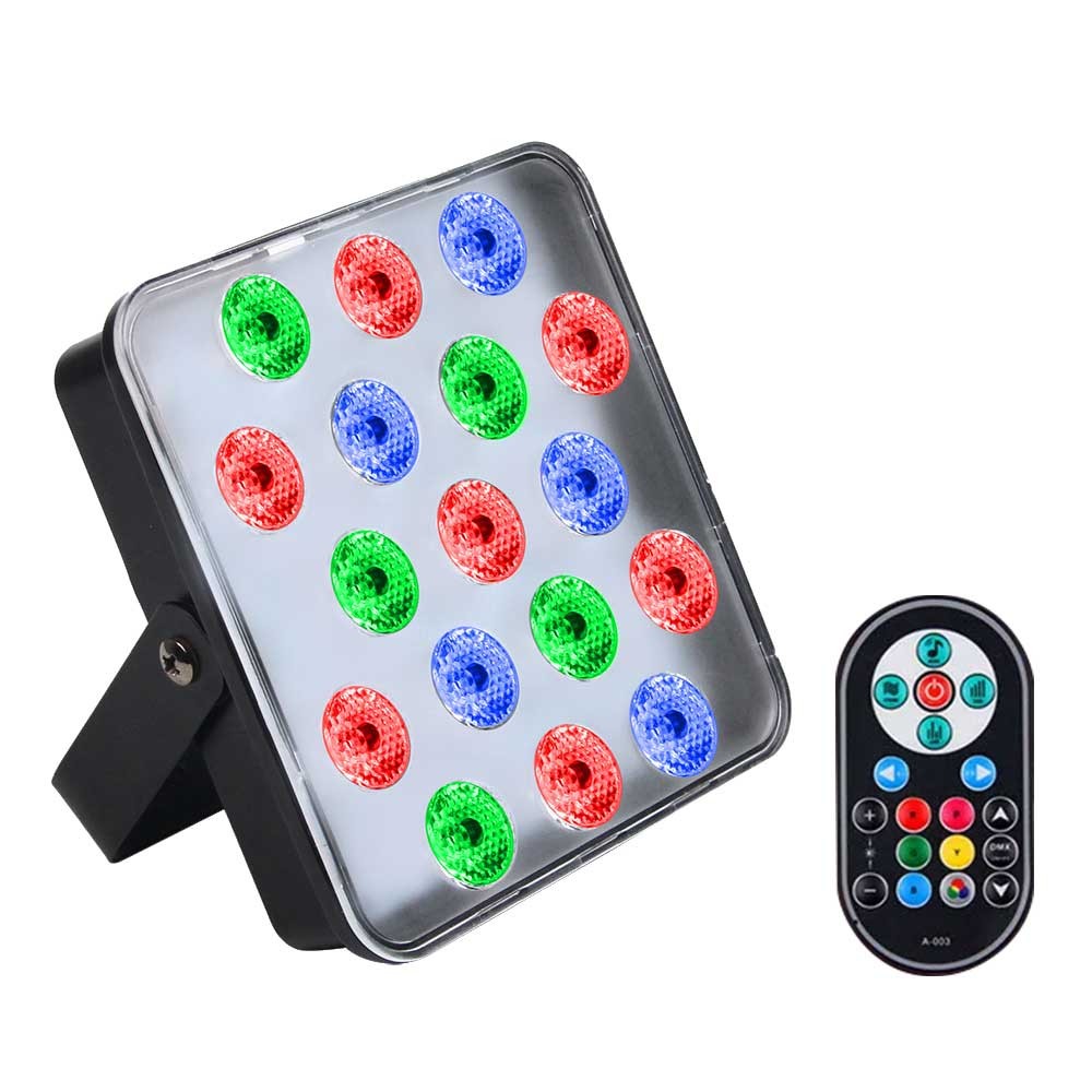 Mini Led Flat Par Light Full Color 10W RGB Sound Activated Dj Light USB ...