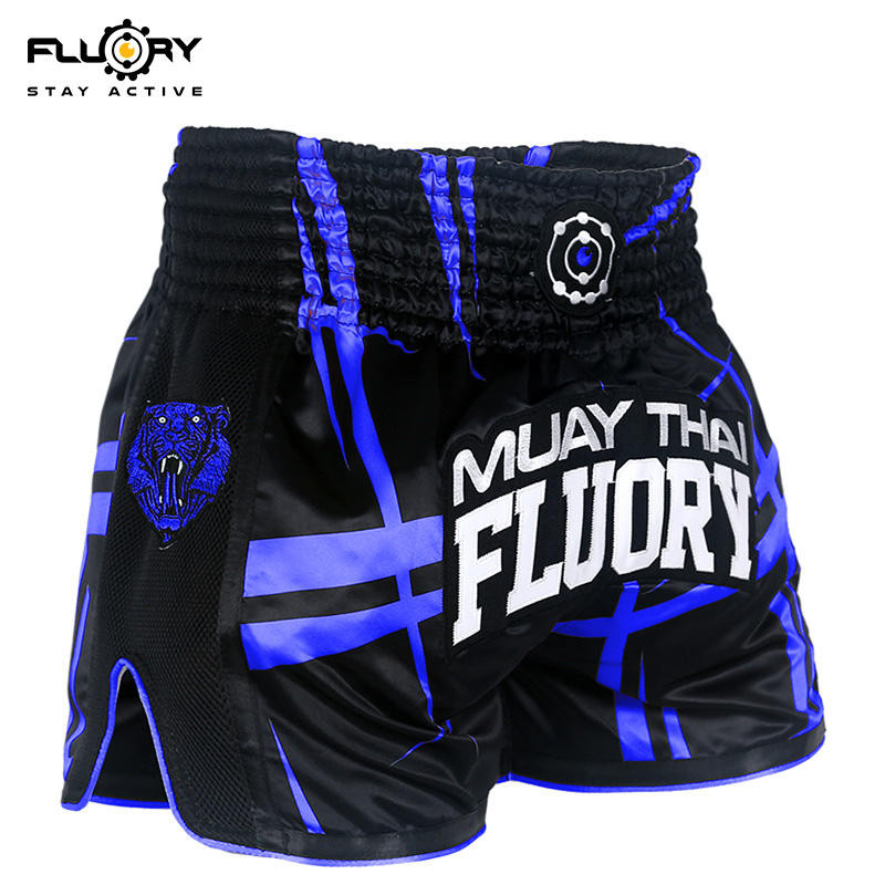 FLUORY Fire Leather Muay Thai Shorts Sanda Fighting Fighting Training ...