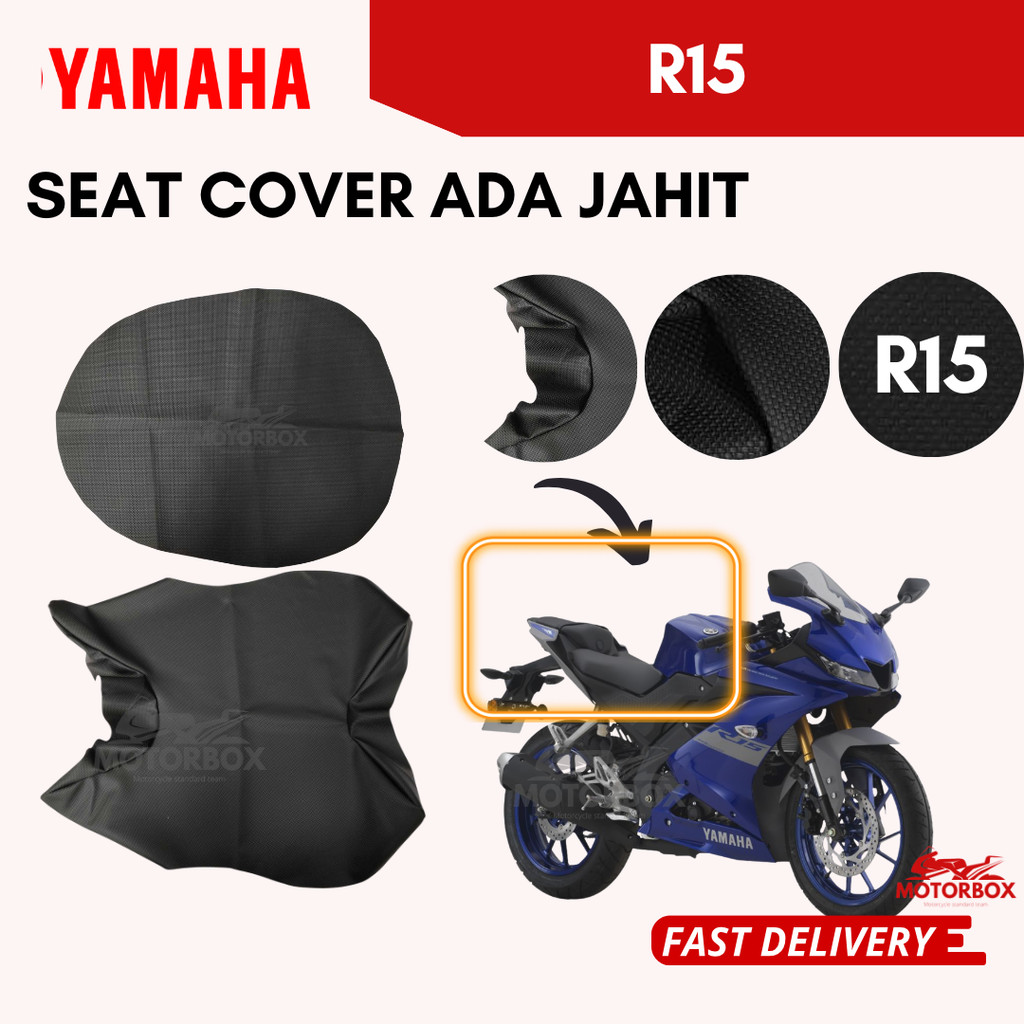 YAMAHA R15 ORI DESIGN SEAT COVER R 15 R-15 - ORI CUT KAIN SARUNG KUSYEN ...