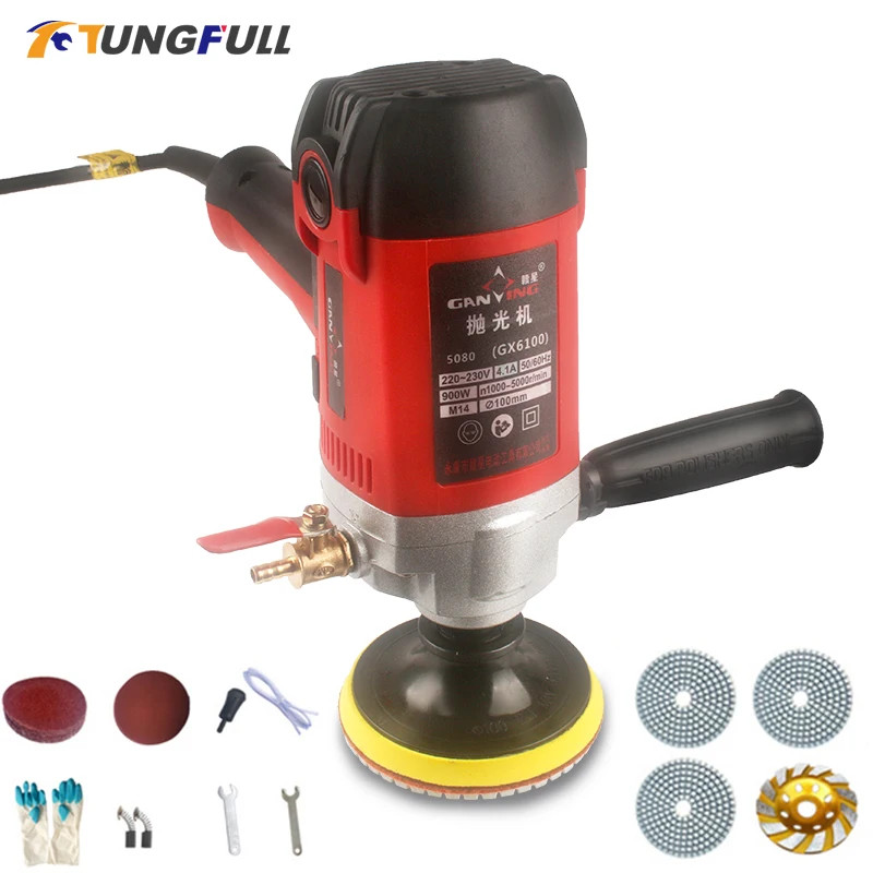 900W 220V Variable Speed Water Mill Electric Water Injection Sander ...