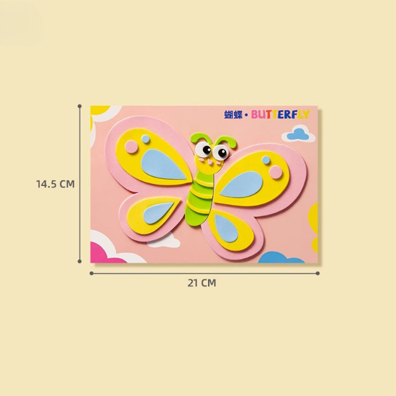 Cute Cartoon 3D EVA Foam DIY Sticker Art Craft Kits for Kids Montessori ...