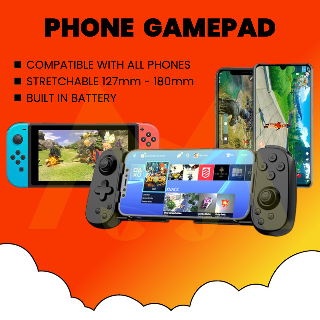 D6DP Gamepad For Android Aple Stretch Wireless Bluetooth Game ...