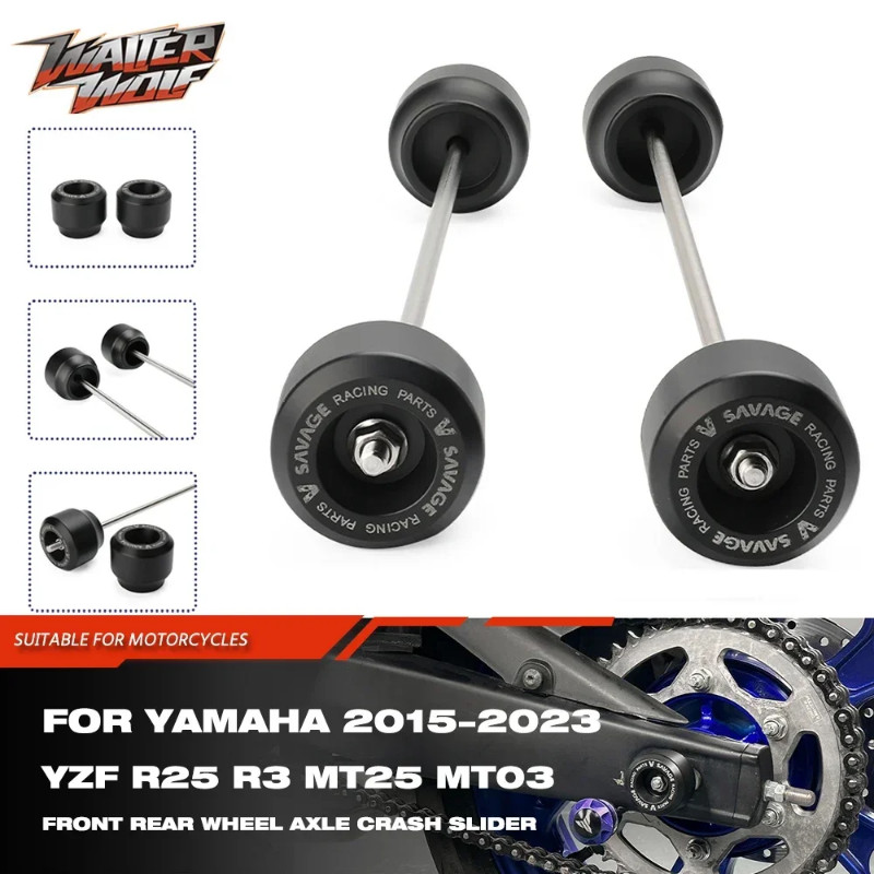 2024 YZF R3 R25 Wheel Axle Slider For YAMAHA MT03 MT25 YZF-R3 YZF-R25 ...