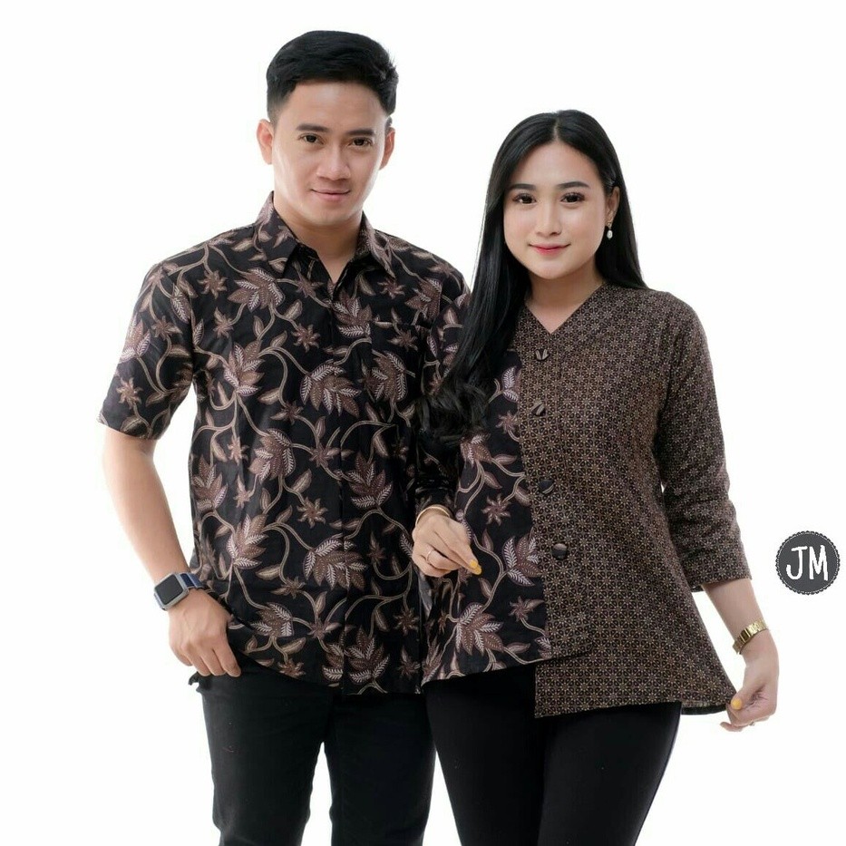 in stock HITAM Maura Couple - Sania Ruffle Batik Couple Ori Guarantee ...