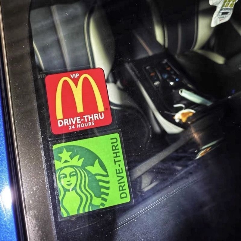 McDonald's, KFC Design Car Stickers JDM Car Stickers Trendy Blocking ...
