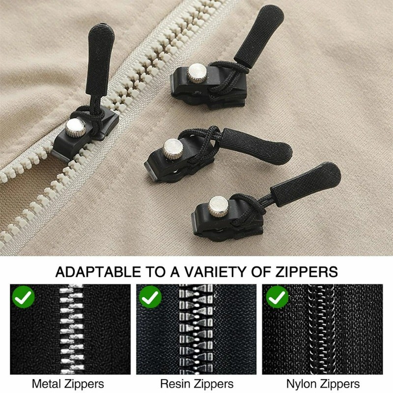 Universal Zipper Repair Kit - For Jacket Bags Coat Free Sewing - Quick ...