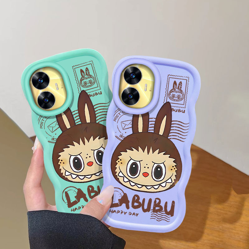 Cartoon Cute Stamp Labubu Phone Casing For Realme C1 C2 C3 C11 C12 C15 ...