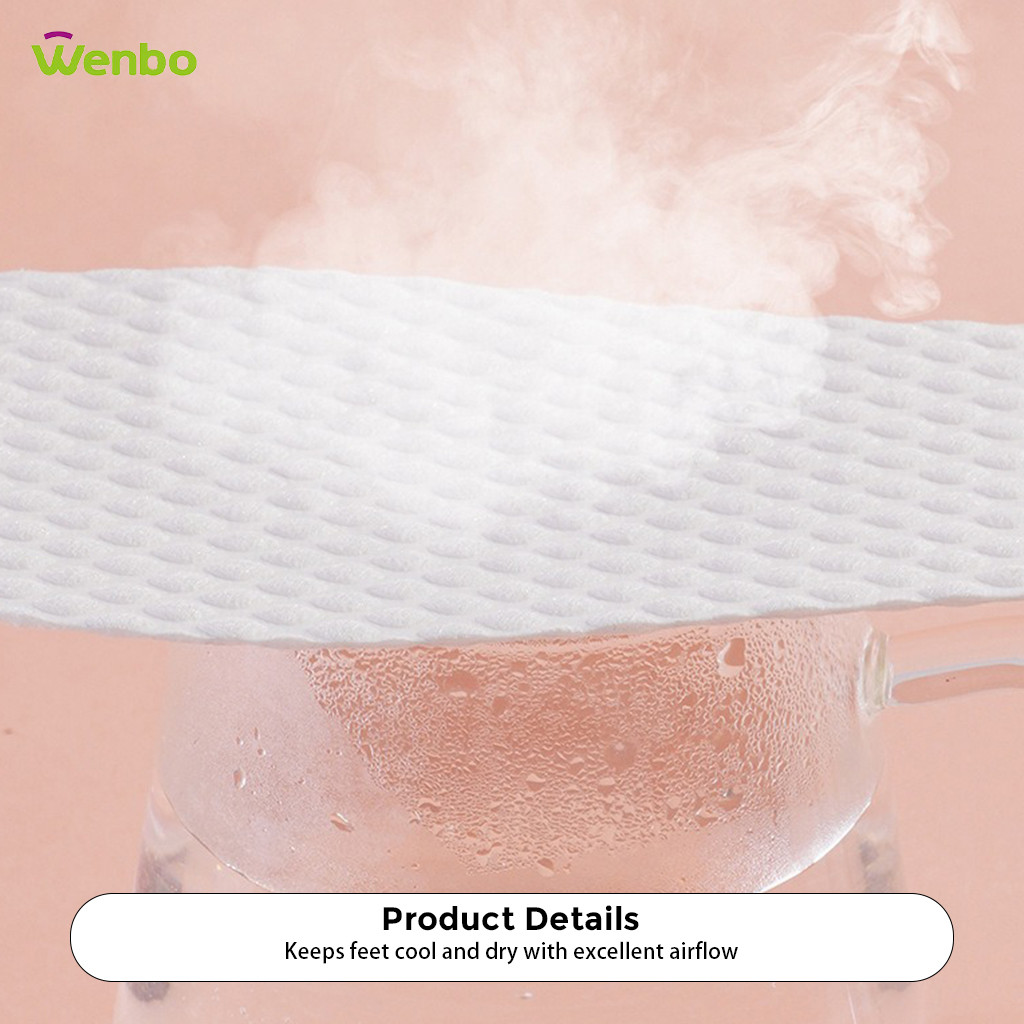 Wenbo Summer Thin Wood Pulp Insoles Disposable Sweat Absorbent Odor ...