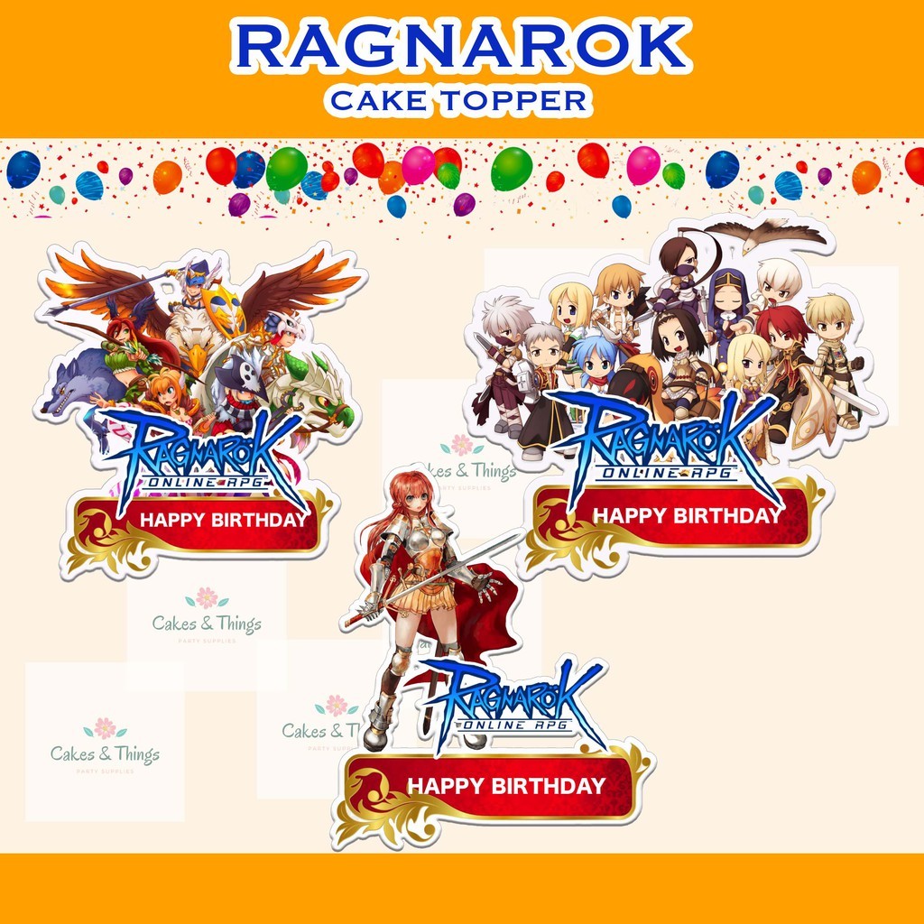 in stock RAGNAROK DESIGN CUSTOMIZED CAKE TOPPER | Shopee Malaysia