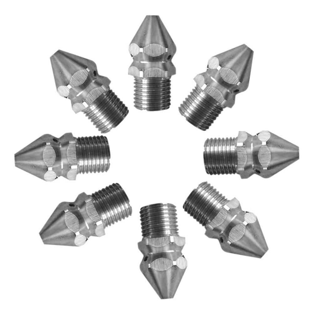 [JTFY] Pressure Washer Drain Sewer Cleaning Jetter Nozzle 7 Jets Male 1