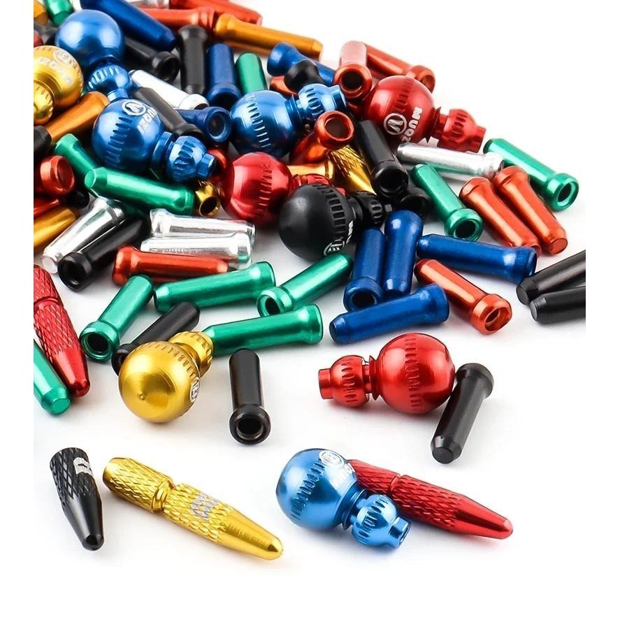 MUQZI Cable End Tips Bike 4mm 5mm Alloy Derailleur Cable End Caps For