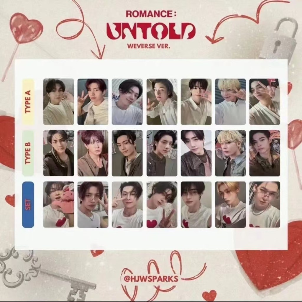 ENHYPEN ROMANCE : UNTOLD 2nd Full Album WEVERSE Ver (QR code has ...