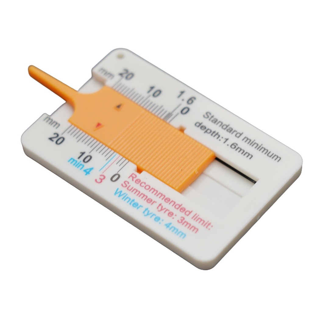 [LLMA]Plastic tire tread ruler 0-20MM vernier depth caliper tire tread ...