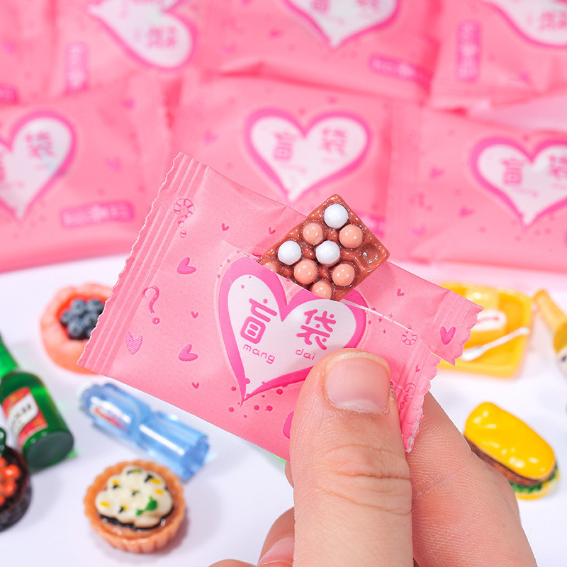 50Pcs Miniature food toys mini models toys simulation supermarkets ...