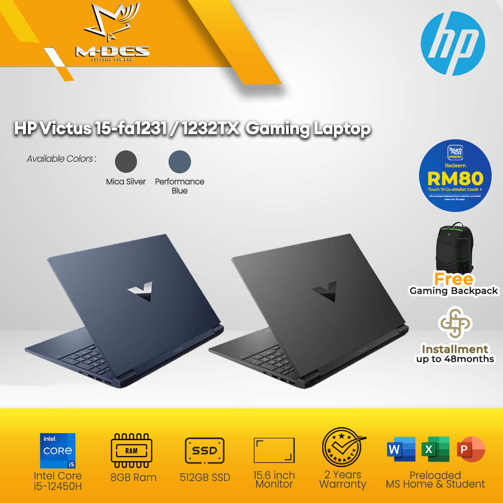 HP Victus 15-fa1231TX / 15-fa1232TX Gaming Laptop 15.6
