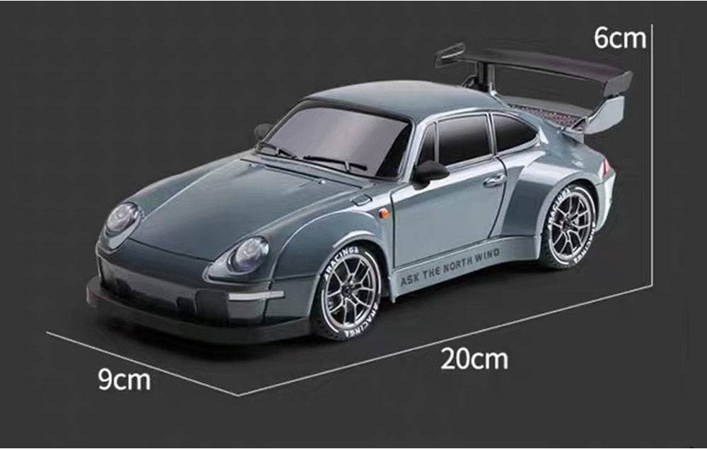 Limited Edition Liquid Silver 4WD RC Drift 993 Car Half Proportional ...